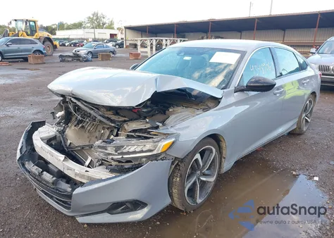 2021 Honda Accord Sport из США, поврежденный, VIN 1HGCV1F39MA100458